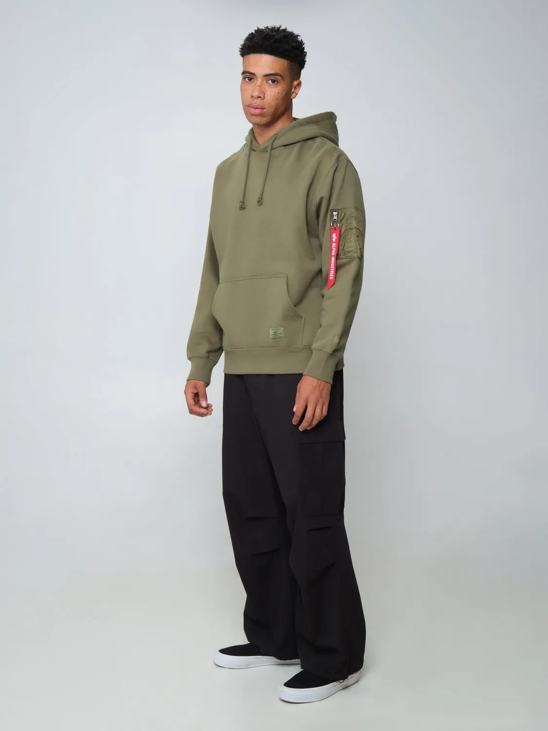 Alpha Industries Utility Pocket hanorac barbati negru bumbac