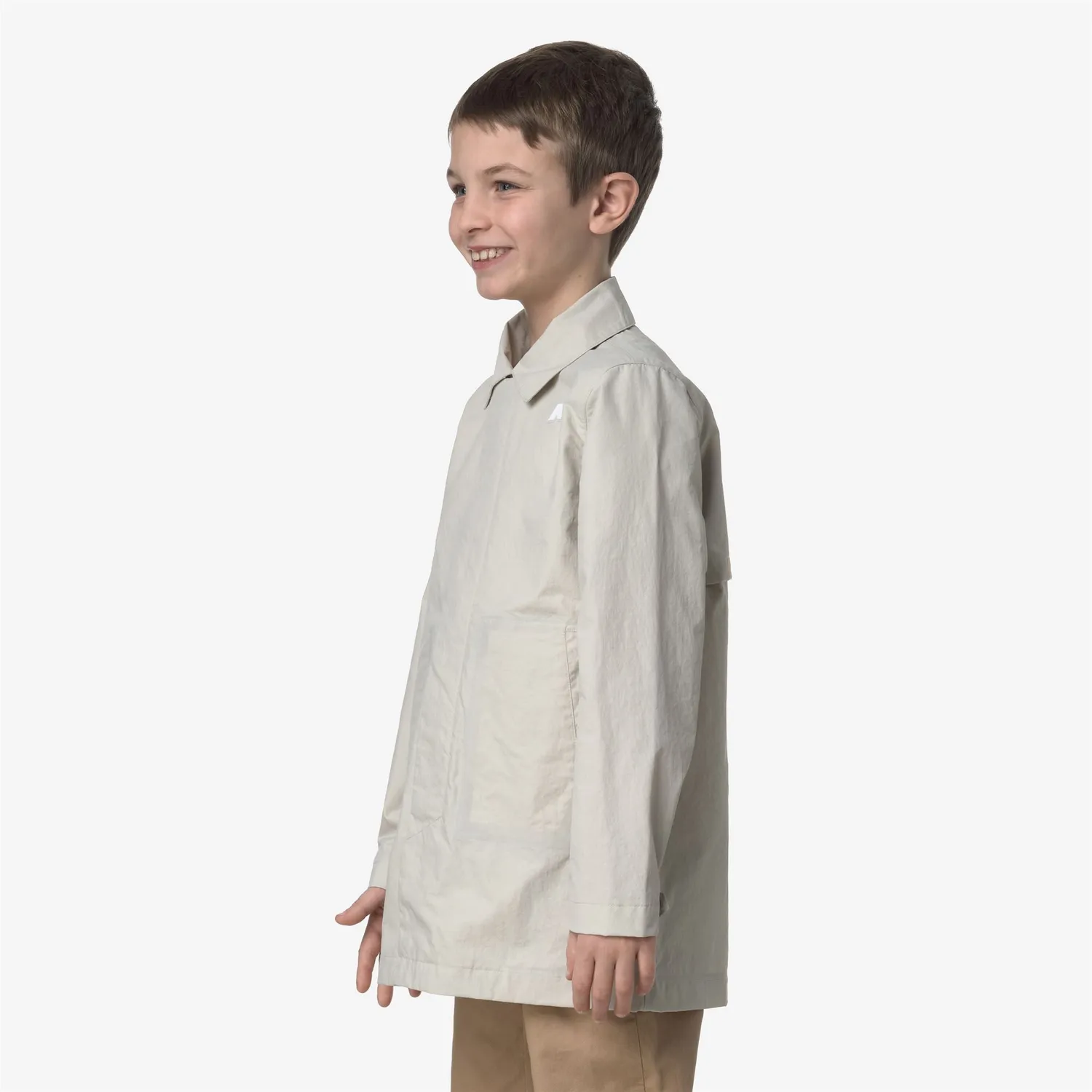 K-Way P. Kenley Cotton Nylon geaca bej 3/4 baieti
