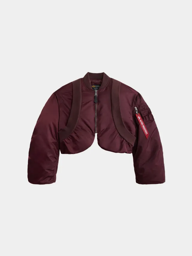 Alpha Industries MA-1 Knit Rib geaca dama neagra calduroasa