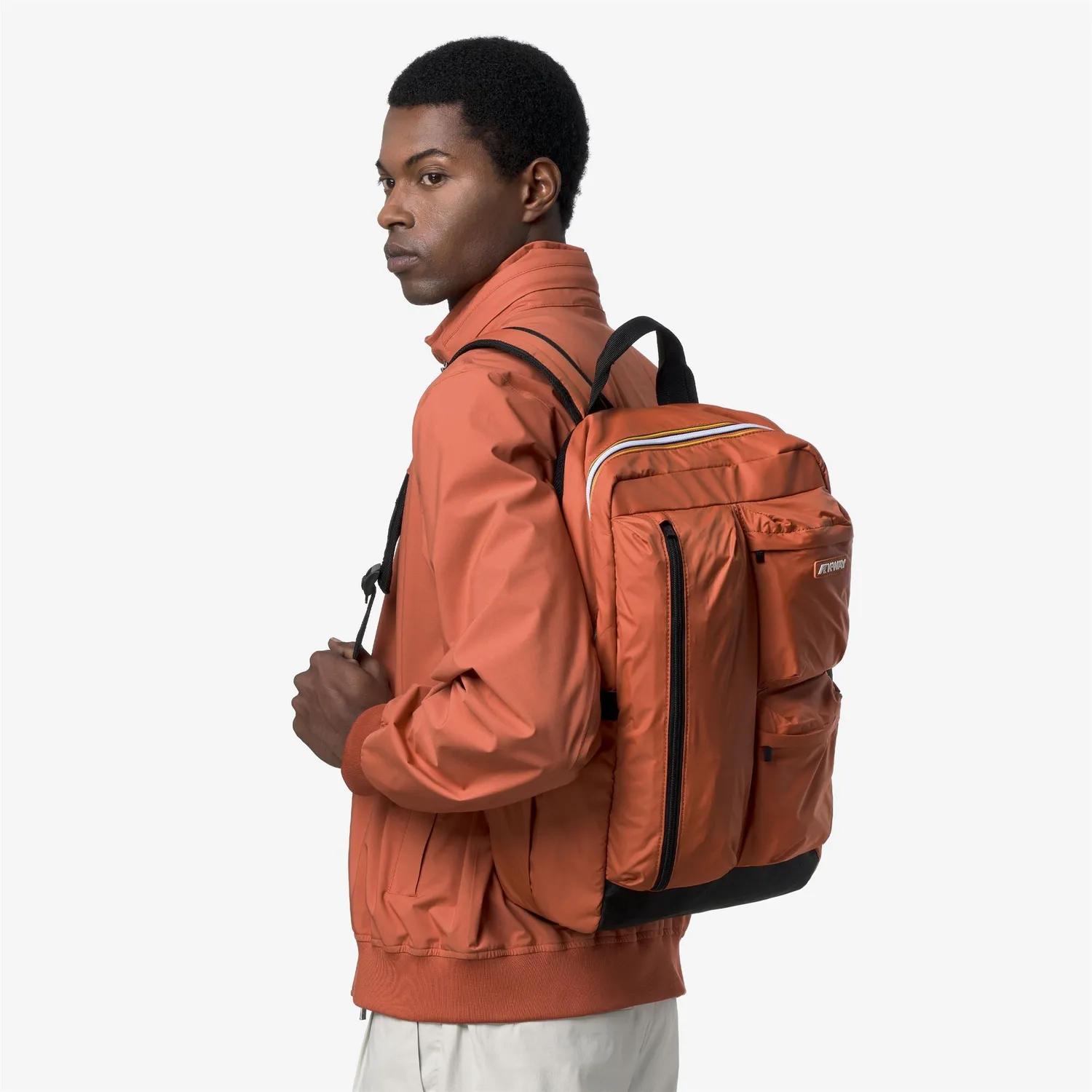 K-Way Ambert rucsac Orange Brownish impermeabil 42 cm
