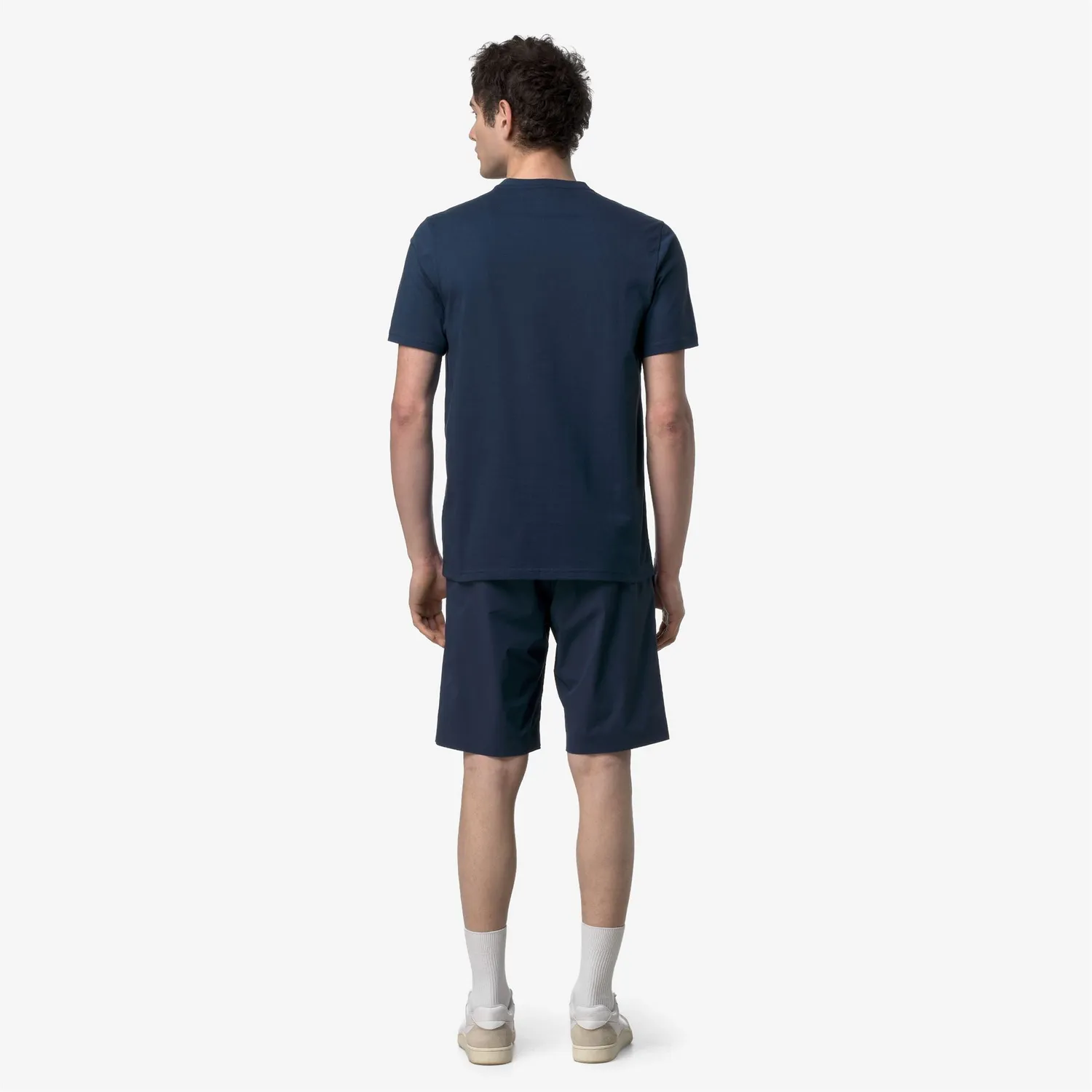 K-Way Odom Jersey Slim tricou barbati albastru bumbac