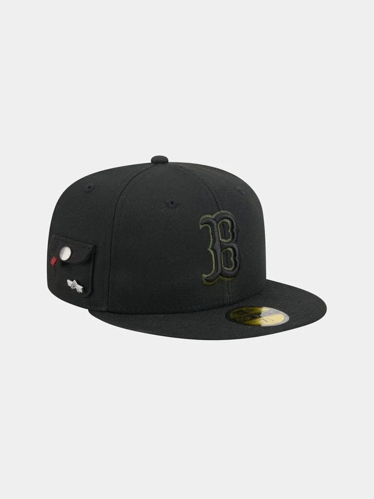 Alpha Industries Boston Red Sox 59Fifty sapca fitted neagra