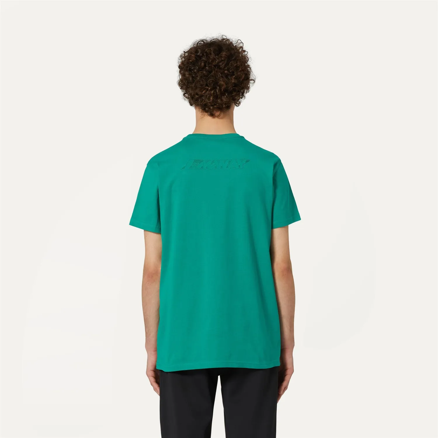K-Way Elliot tricou verde bumbac imprimeu spate
