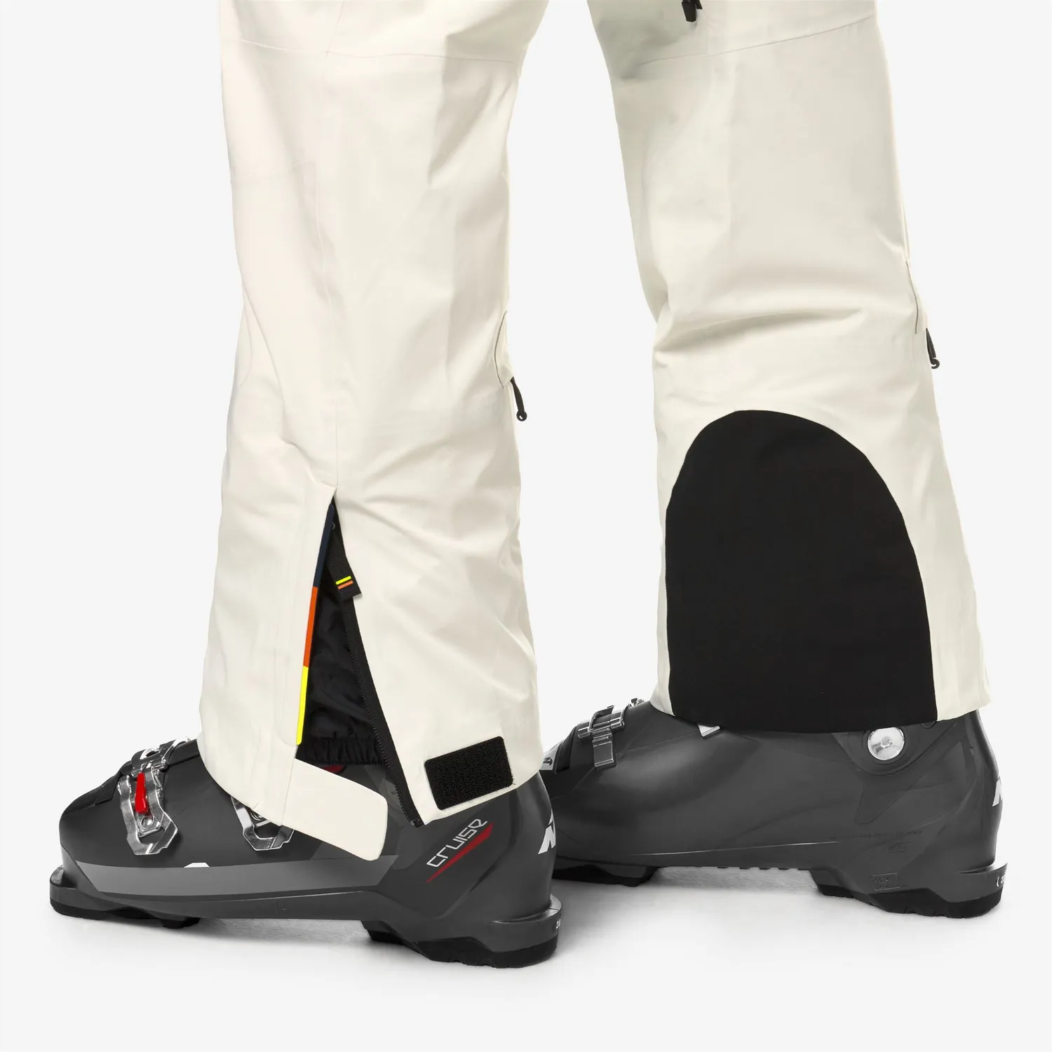 K-Way Aussois Micro Twill pantaloni schi barbati albi impermeabili