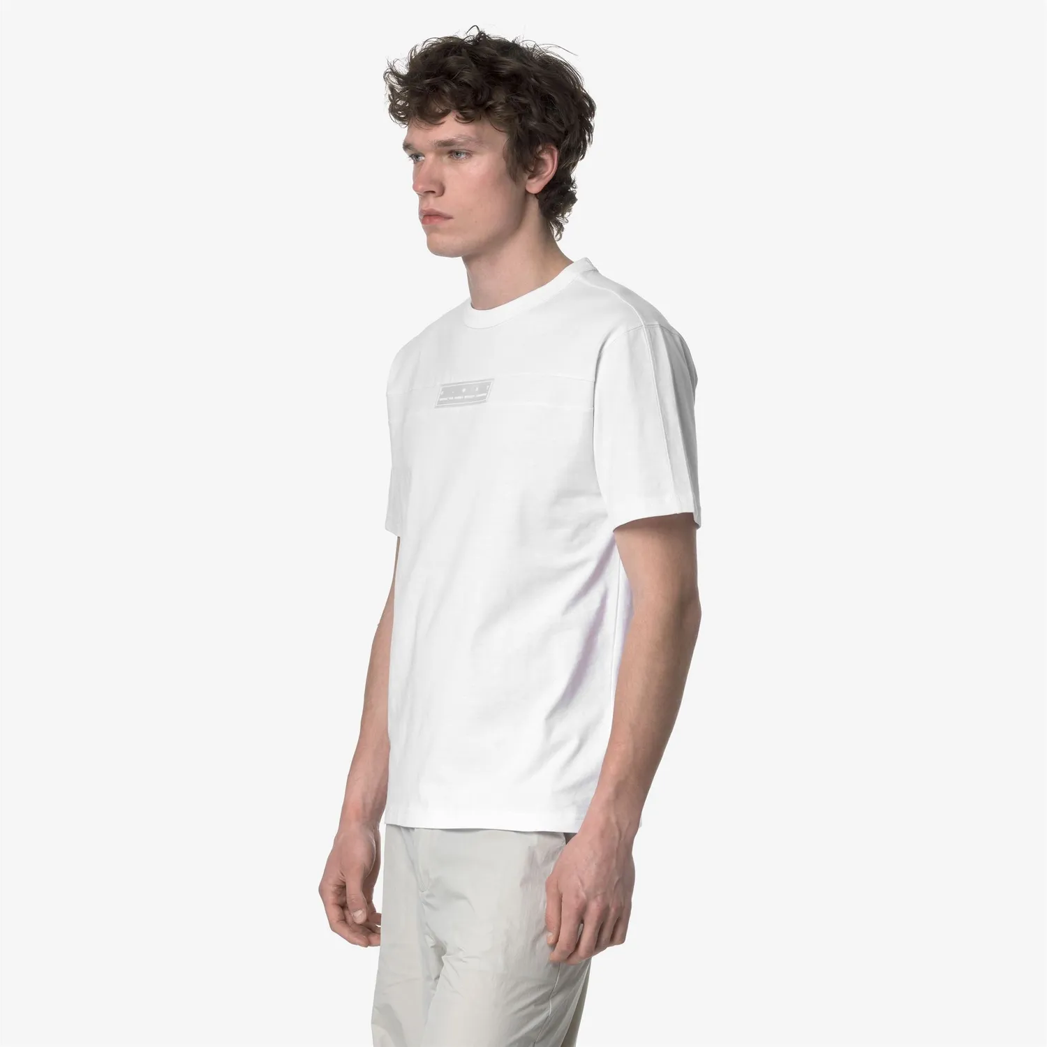 K-Way Fantome Tricou Barbati Alb Bumbac Gros