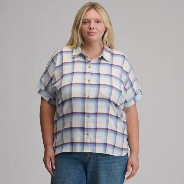 Eddie Bauer Field Flex Flannel cămașă mânecă scurtă Ice