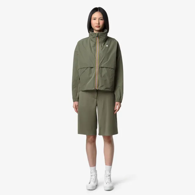 K-Way Aubette K8132PW geacă verde damă scurtă