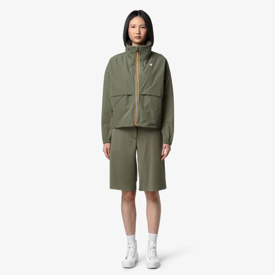 K-Way Aubette K8132PW geacă verde damă scurtă