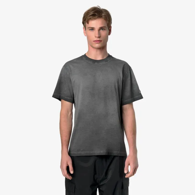 K-Way Leo LF tricou barbati negru bumbac gros