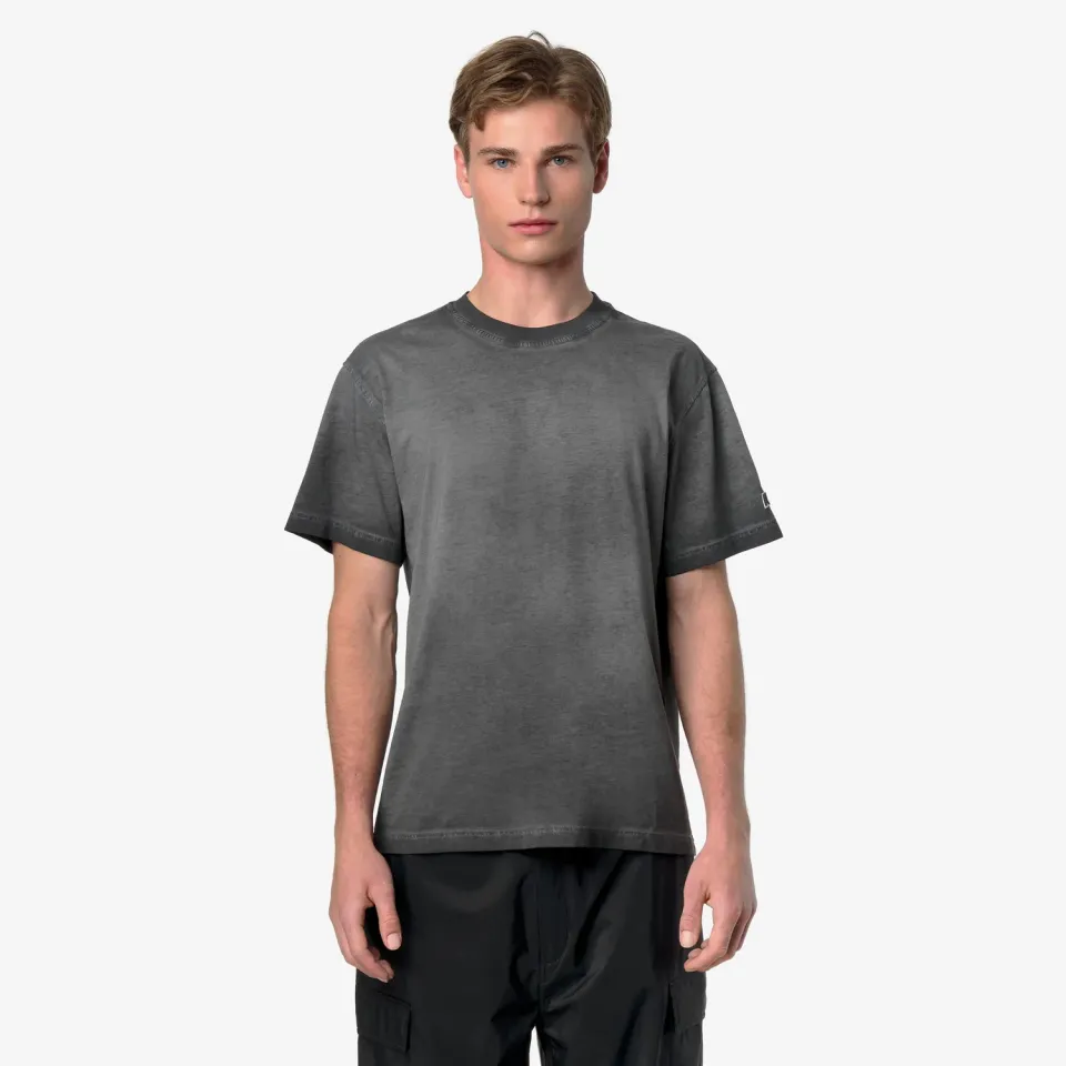 K-Way Leo LF tricou barbati negru bumbac gros
