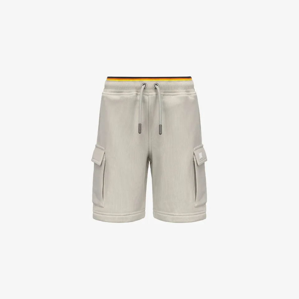 K-Way Erik Stripes French Terry pantaloni scurti baieti bej