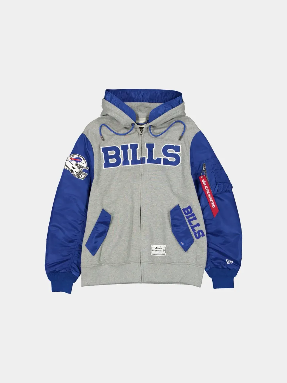 Alpha Industries MA-1 Buffalo Bills hanorac albastru bumbac