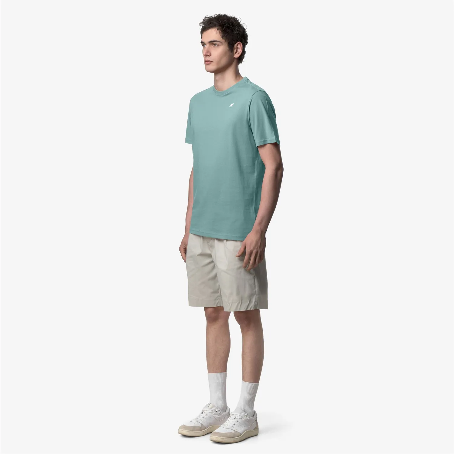 K-Way Odom Jersey Slim tricou barbati verde mine slim