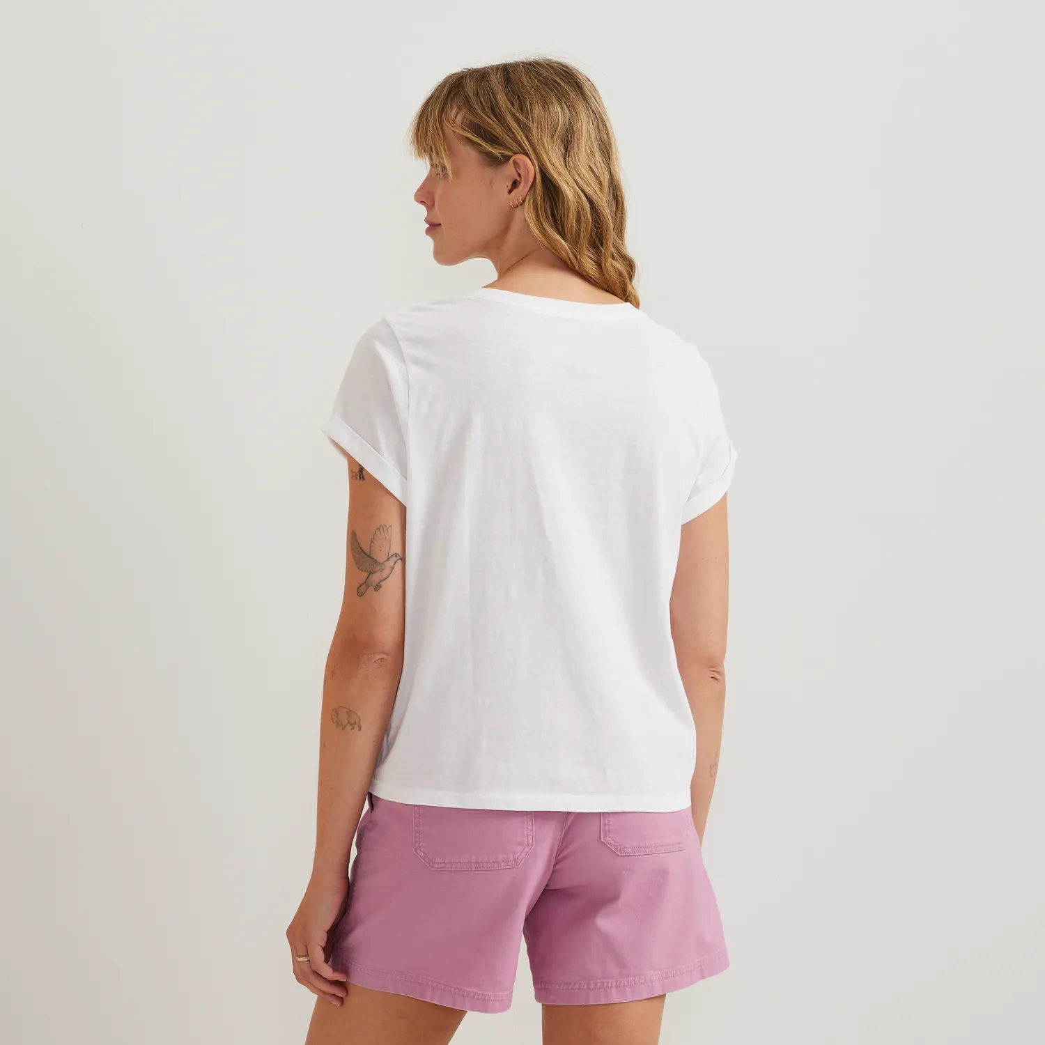 Eddie Bauer Sunwashed tricou dama decolteu V usor