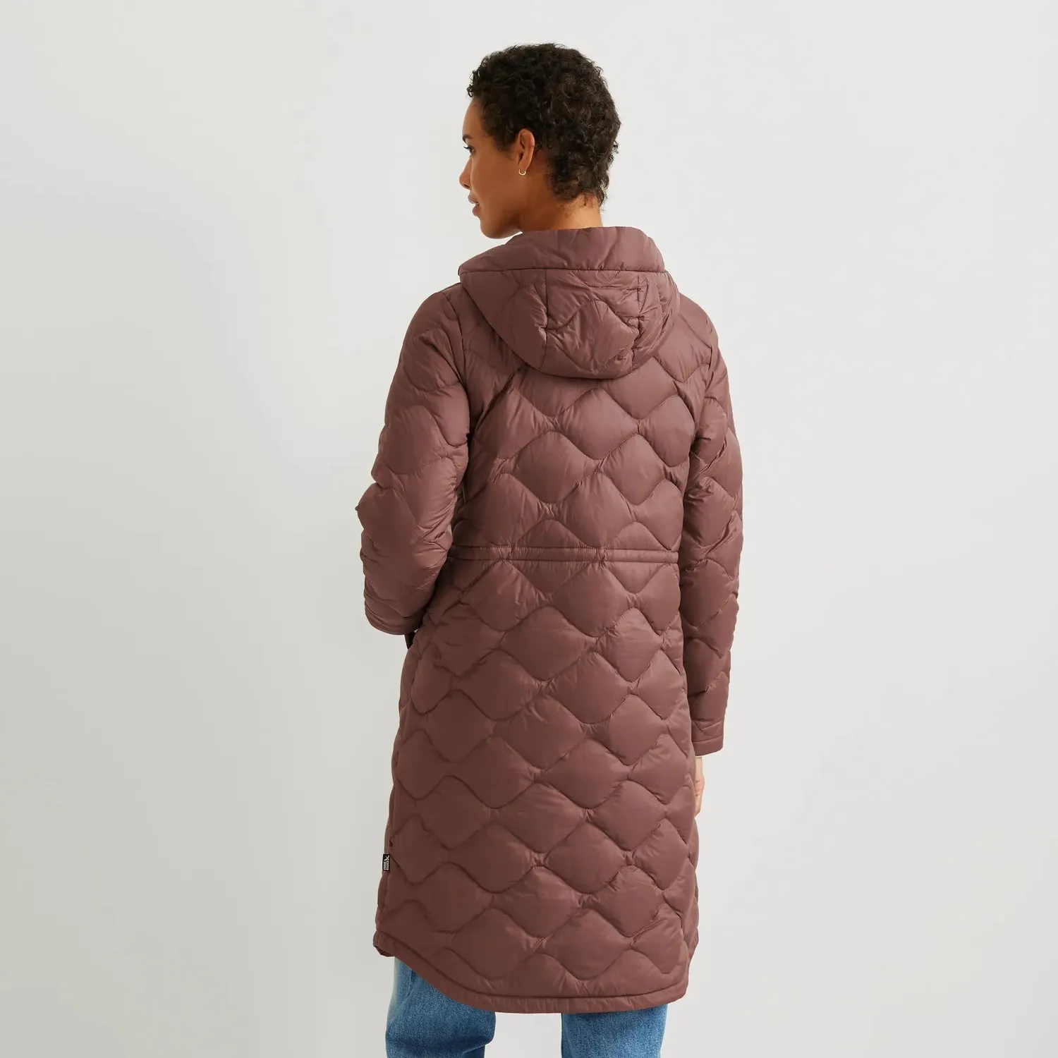 Eddie Bauer Shaw Down parka dama Plum cu gluga