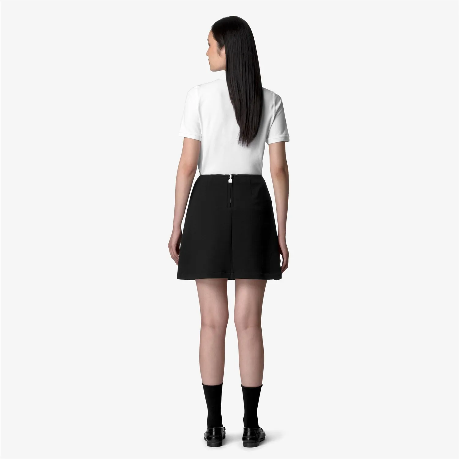 K-Way Vitty Light Spacer fusta scurta Black Pure elastica