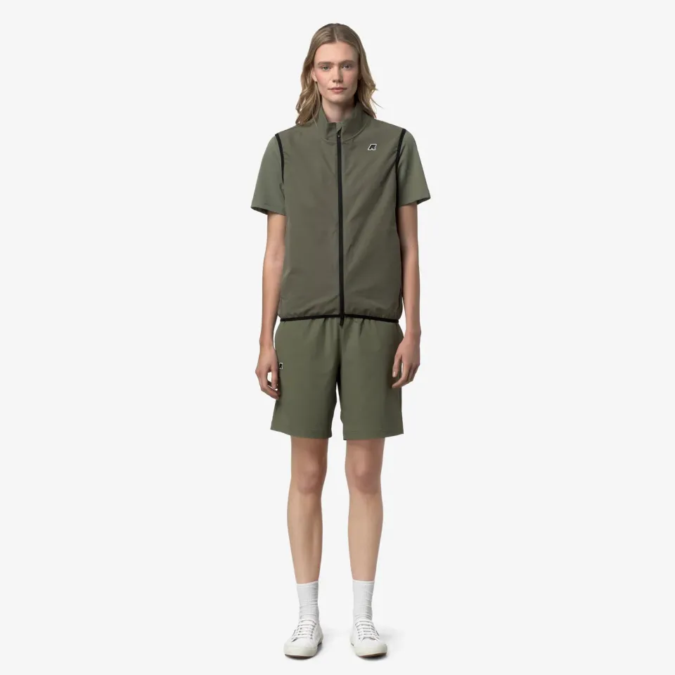 K-Way Flaner Travel vesta unisex verde fleece