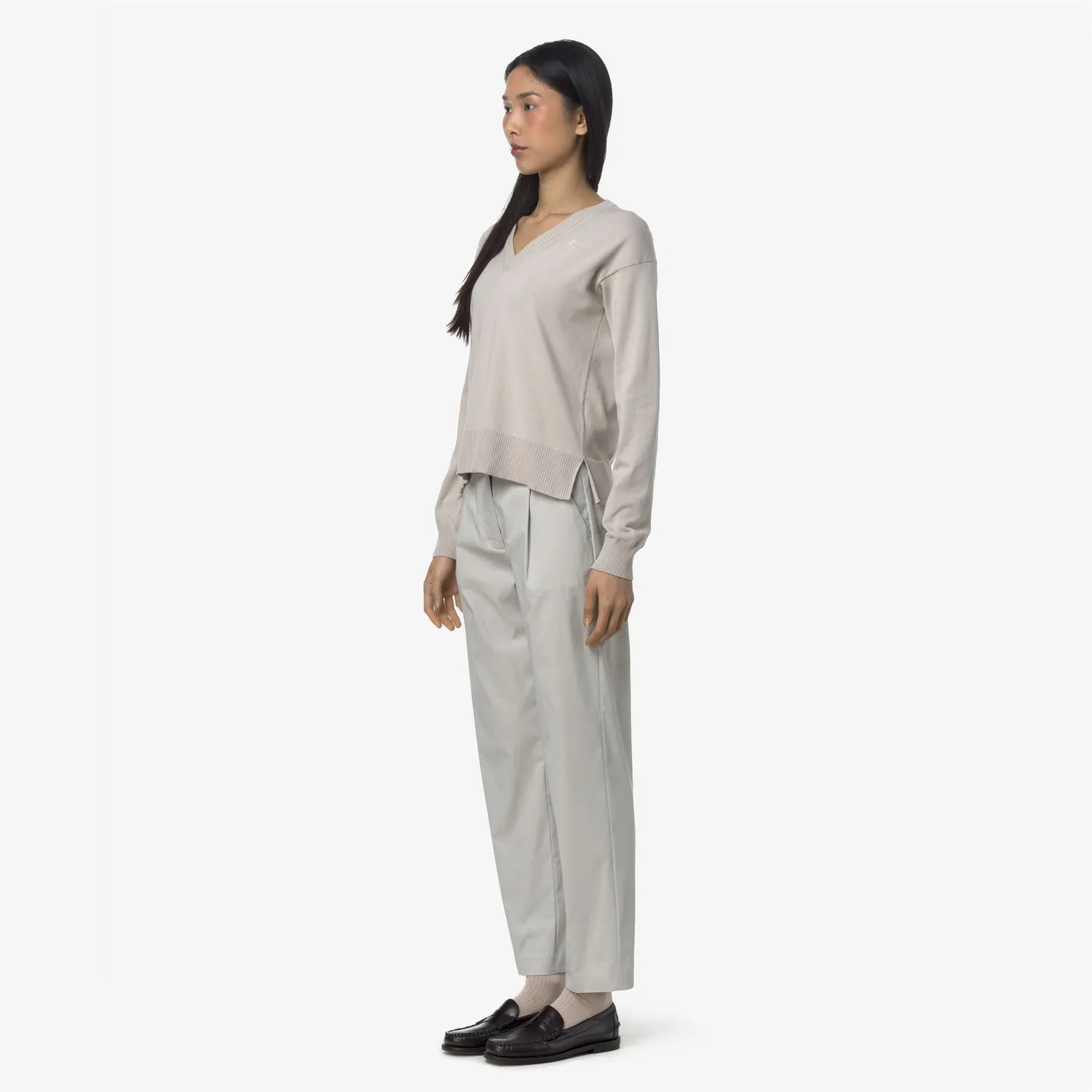 K-Way Eyre Twill Tech pantaloni chino dama bej deschis stretch