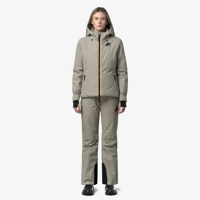 K-Way Lura 2L Twill pantaloni schi dama Green Oak impermeabili