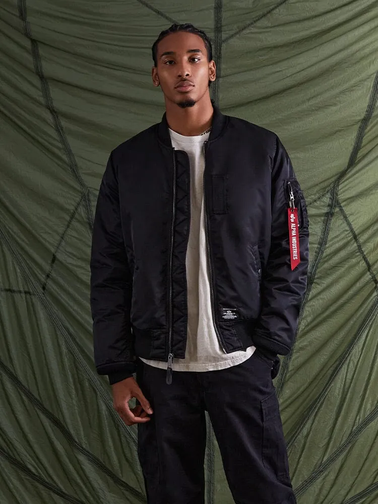 Alpha Industries MA-1 Mod Bomber geacă verde sage nailon