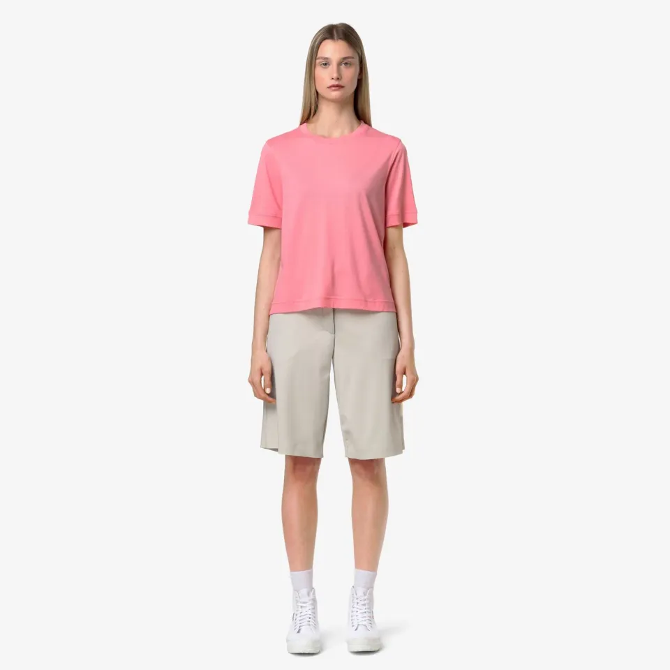 K-Way Gabillou Cotton Silk tricou dama roz din bumbac