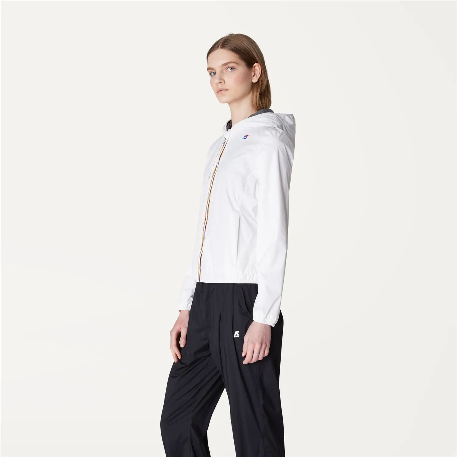 K-Way Lily Poly Jersey geaca dama alb lapte scurta