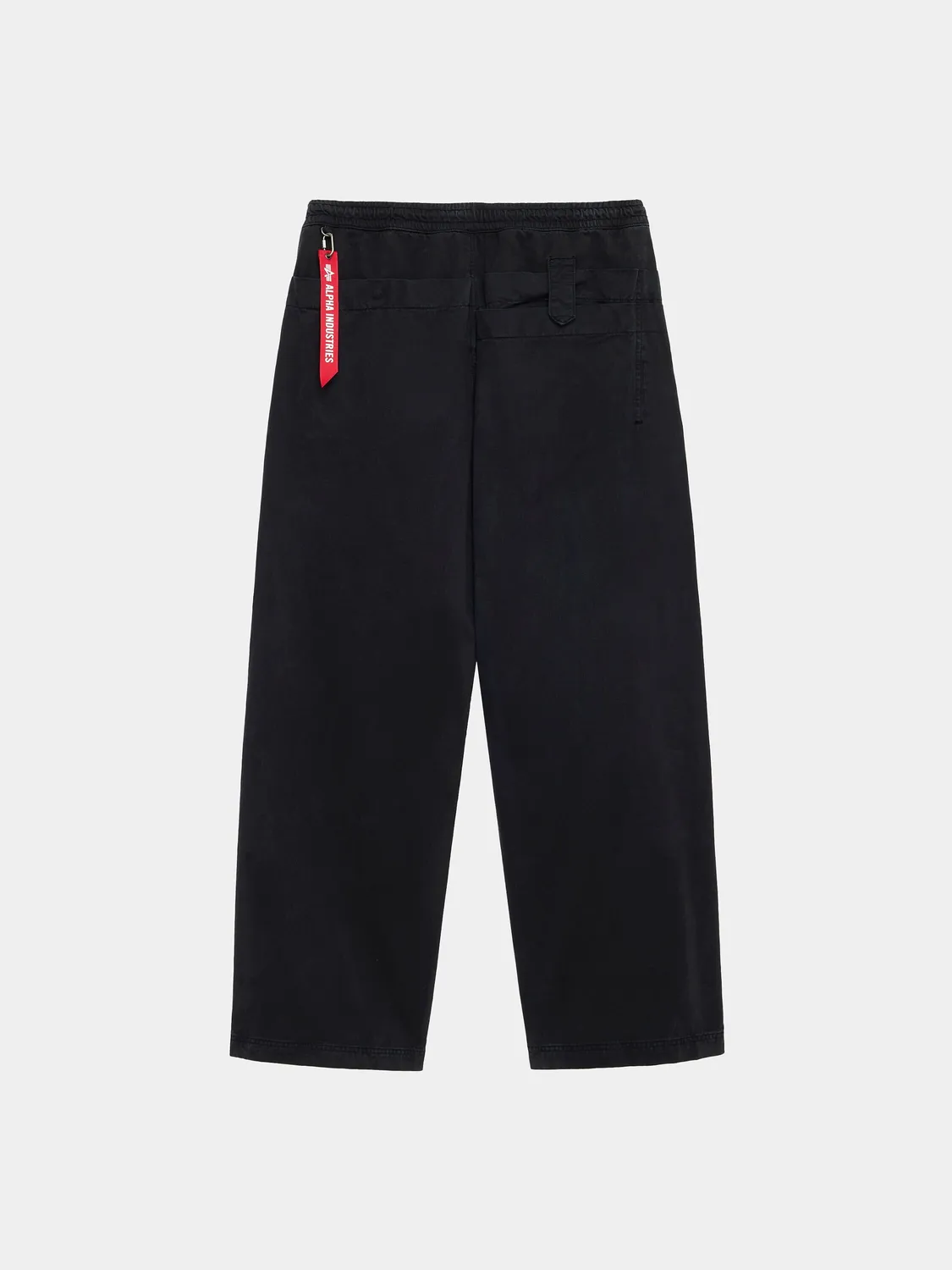 Alpha Industries Oversized Washed pantaloni negri bumbac