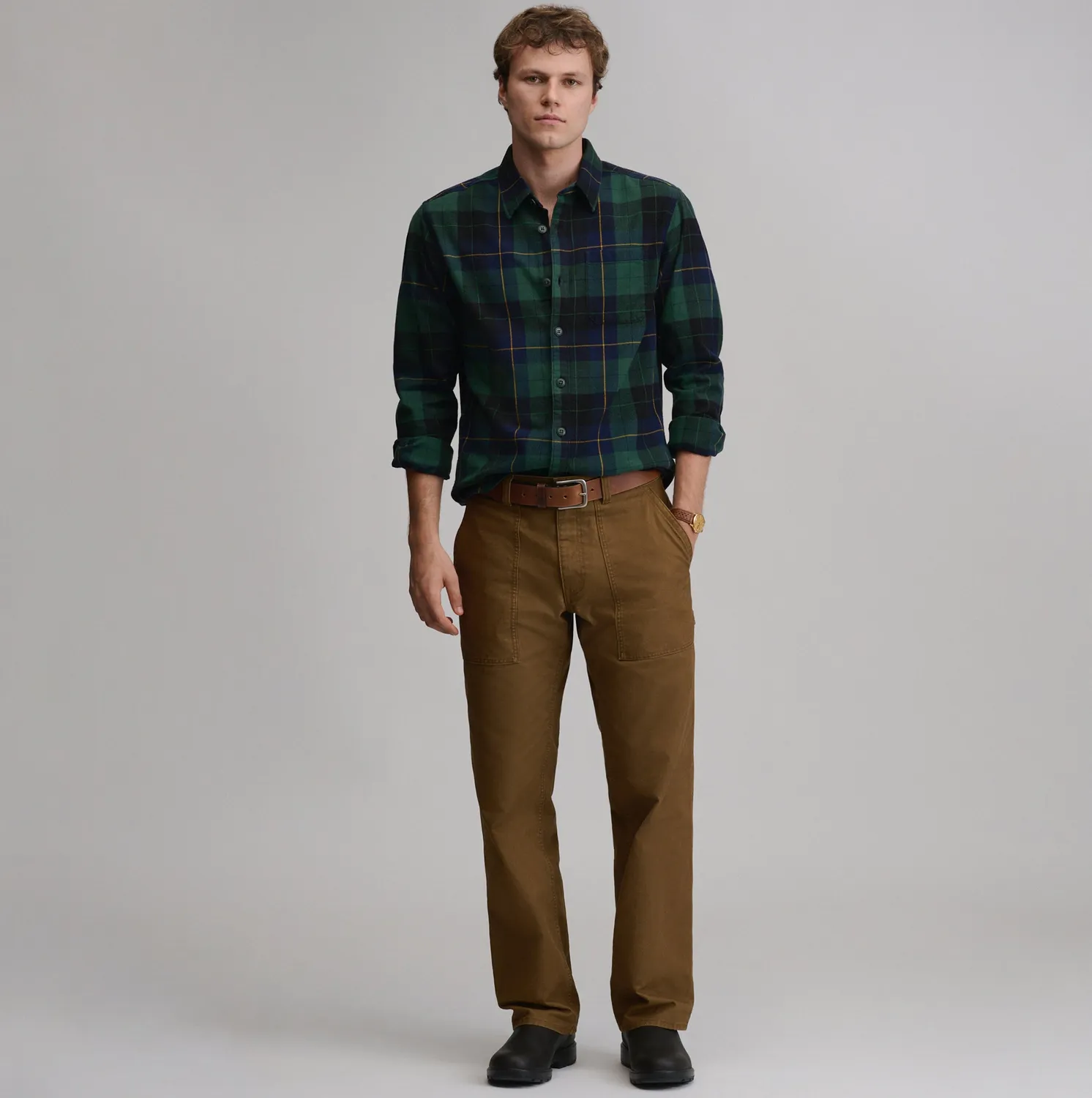 Eddie Bauer Eddie's Favorite camasa flanel Blackwatch bumbac