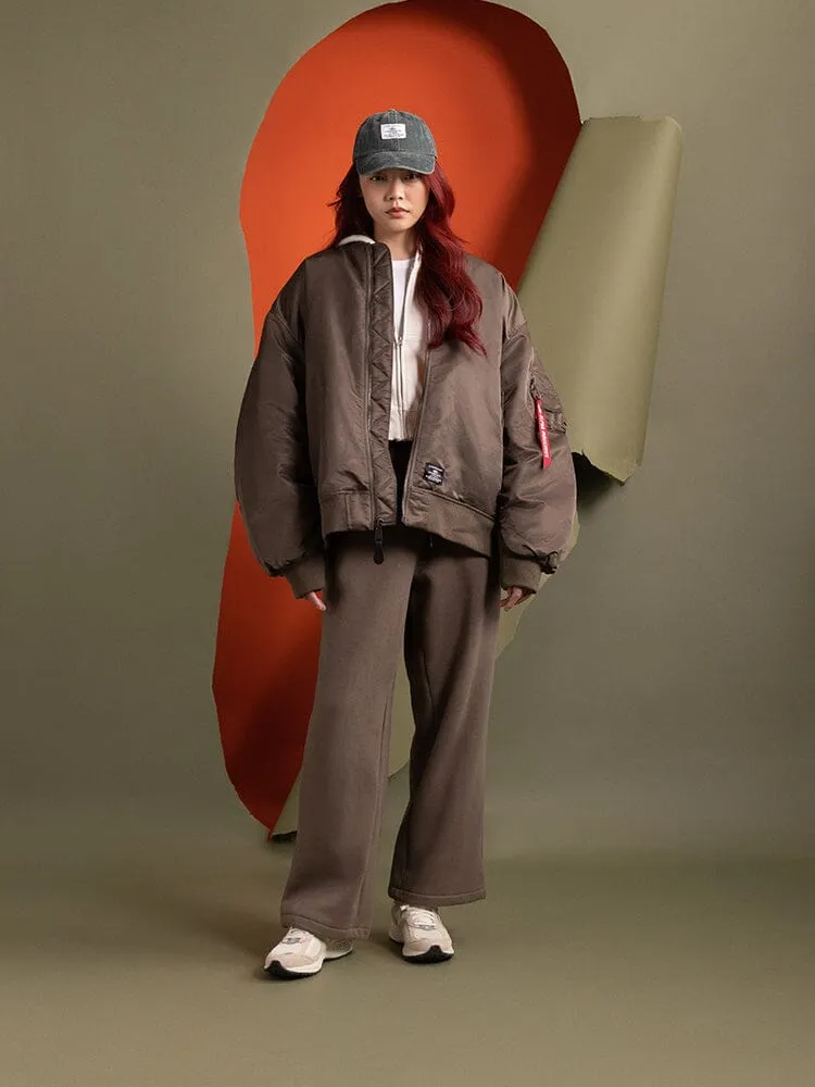 Alpha Industries MA-1 Mod bomber dama negru oversized