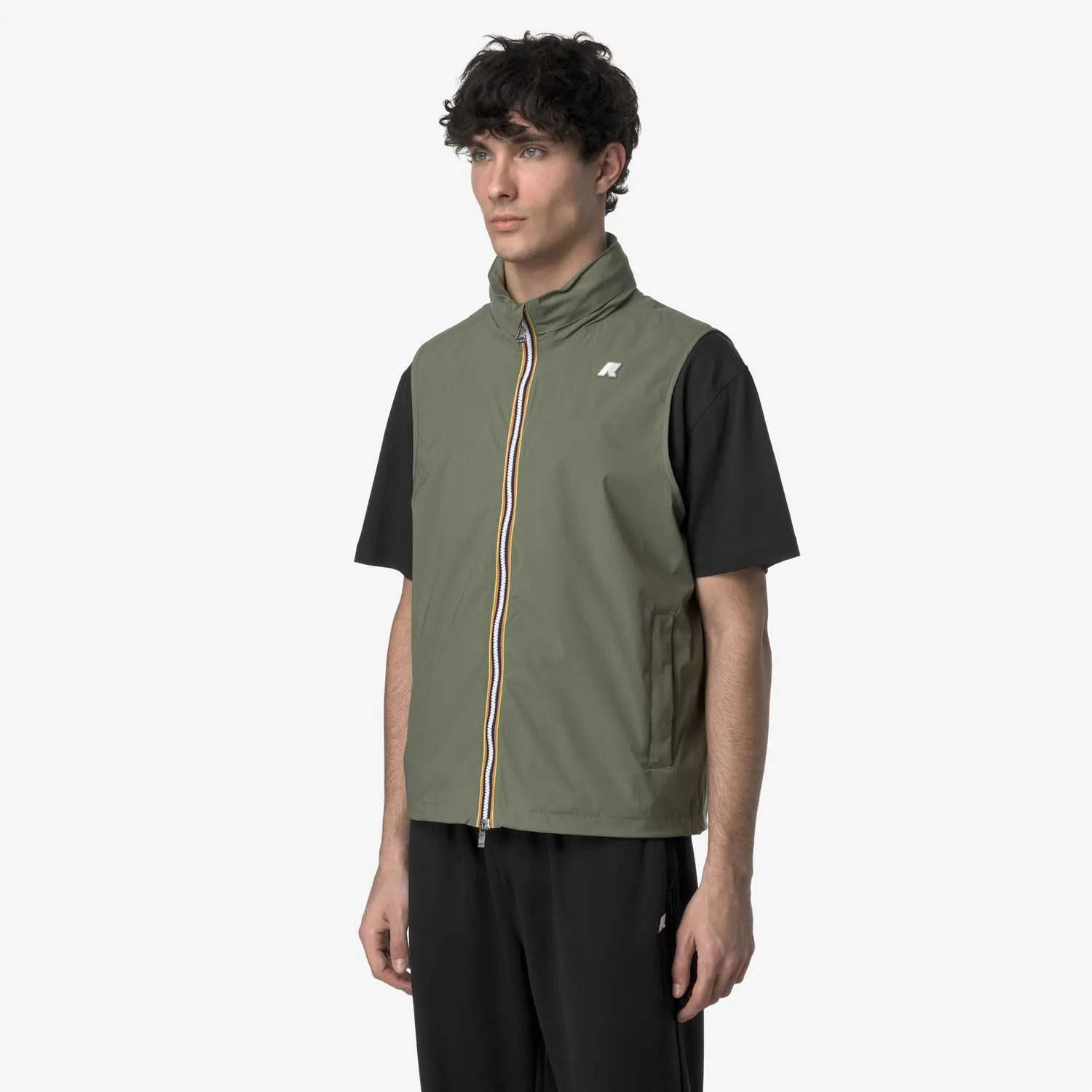 K-Way Valen vesta barbati verde lichen slim