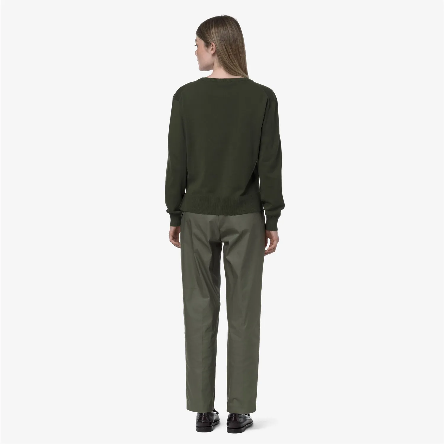 K-Way Eyre Twill Tech pantaloni dama verzi chino