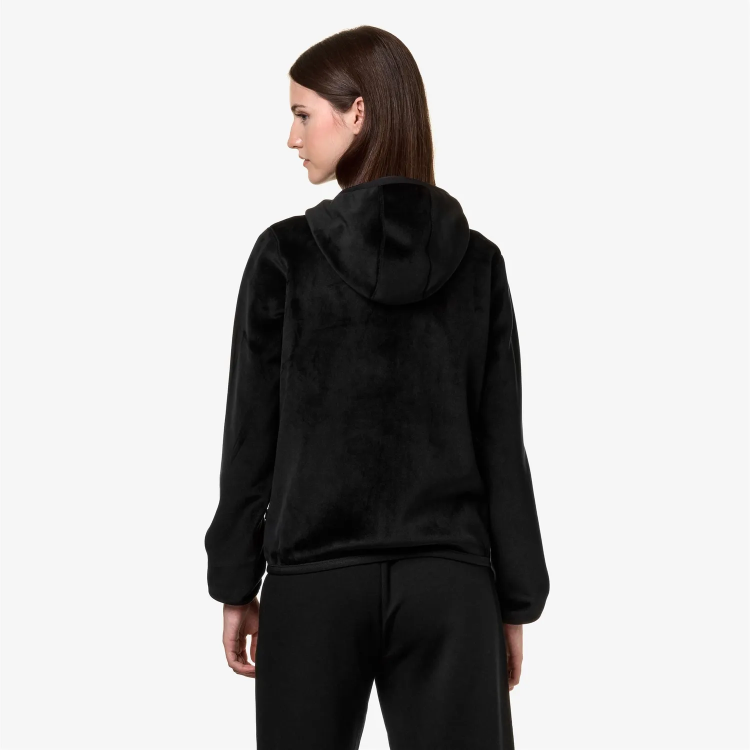 K-Way Lily Velour Polar fleece dama neagra reversibila
