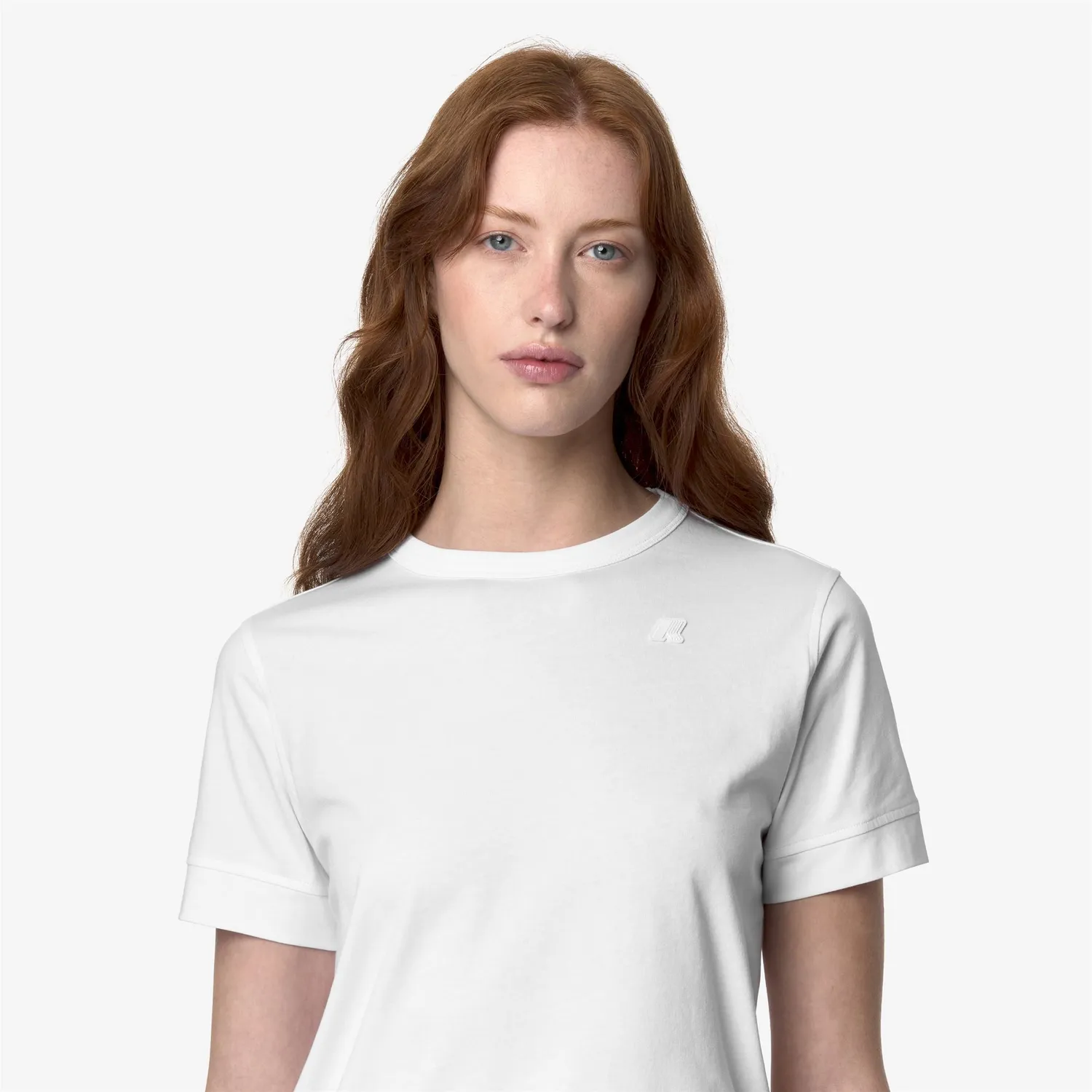 K-Way Emel Jersey tricou dama alb bumbac
