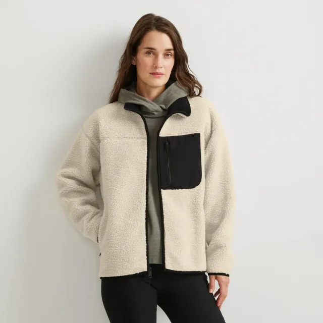 Eddie Bauer Chilali geaca fleece oyster calduroasa