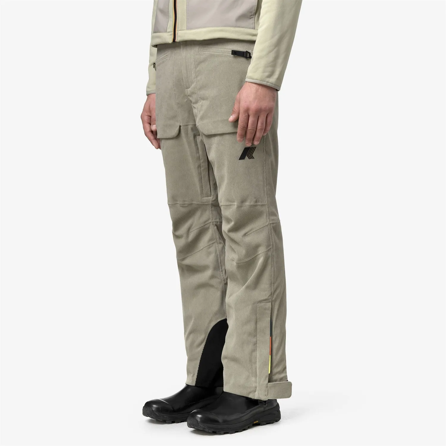 K-Way Mercantour Corduroy pantaloni verzi impermeabili