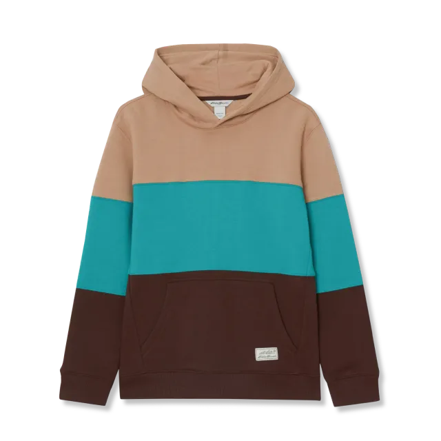 Eddie Bauer Camp Fleece hanorac baieti maro calduros