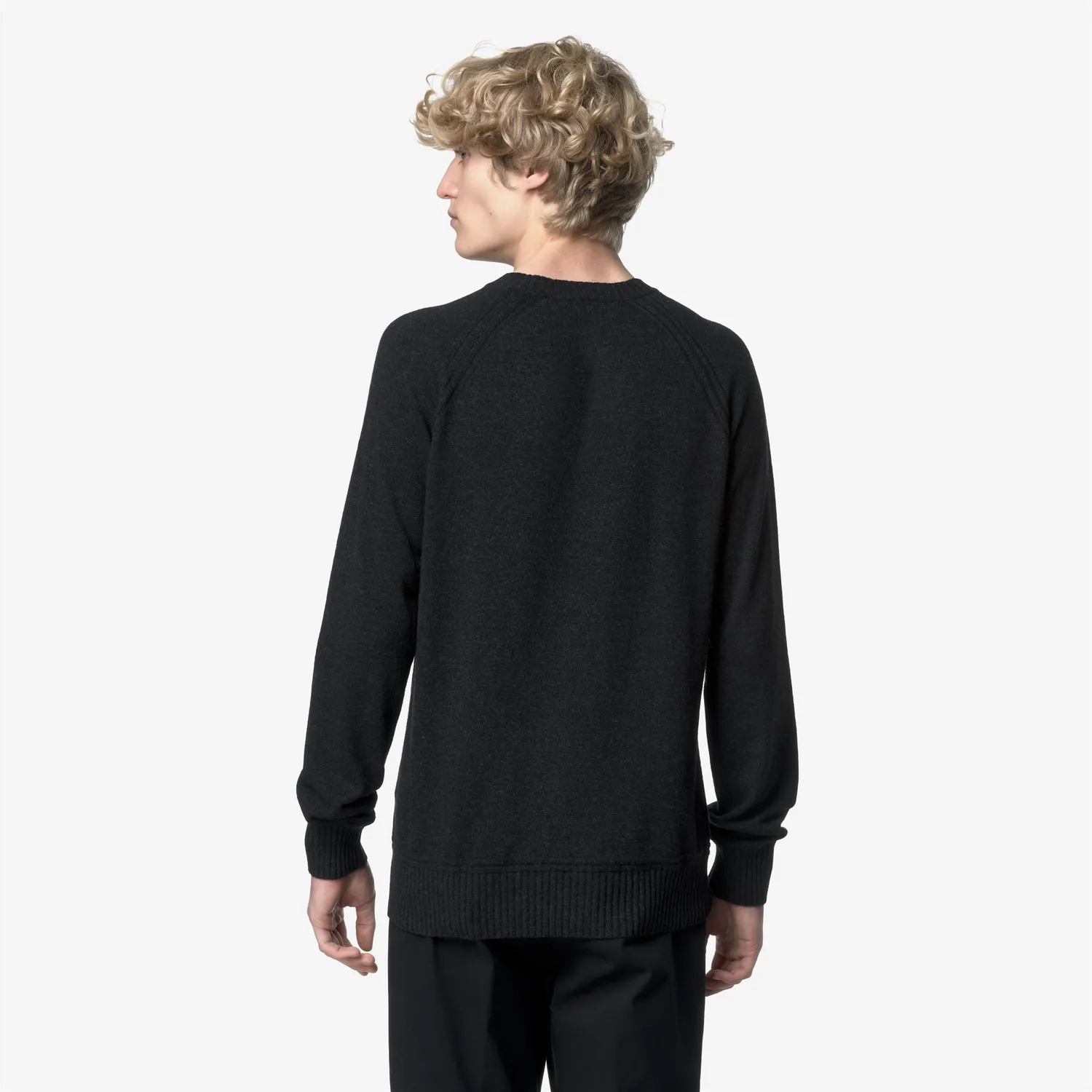 K-Way Sebas Wool Cashmere pulover carbon mel regular