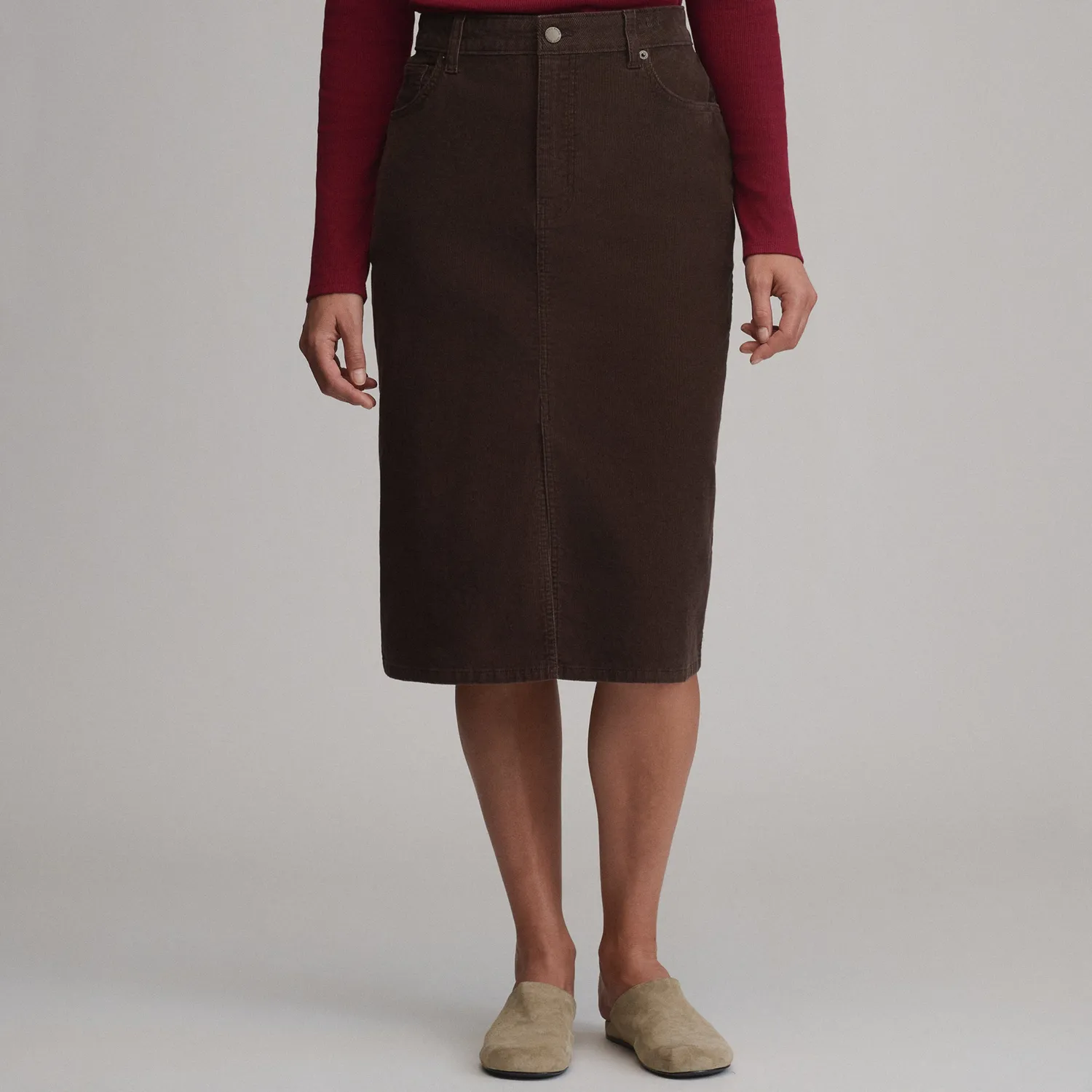 Eddie Bauer Cord fusta catifea Light Khaki