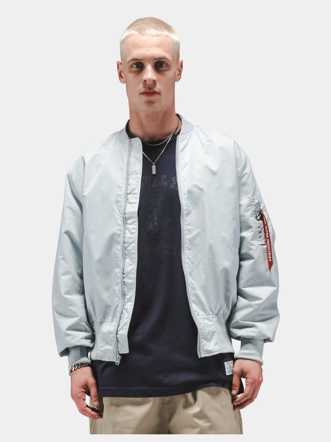 Alpha Industries L-2B Hunter geaca bomber negru nylon