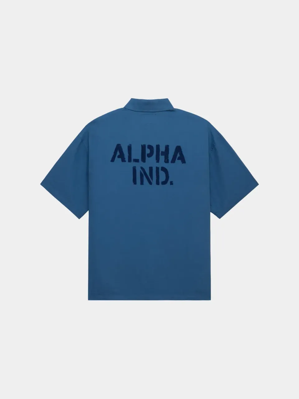 Alpha Industries Relaxed camasa barbati bumbac albastra