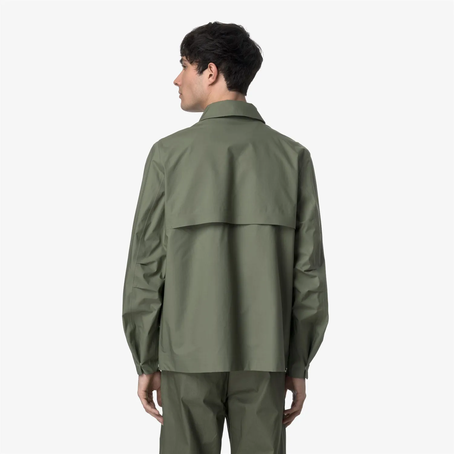 K-Way Orion 3L Poplin K7127UW geaca barbati verde-bej bumbac
