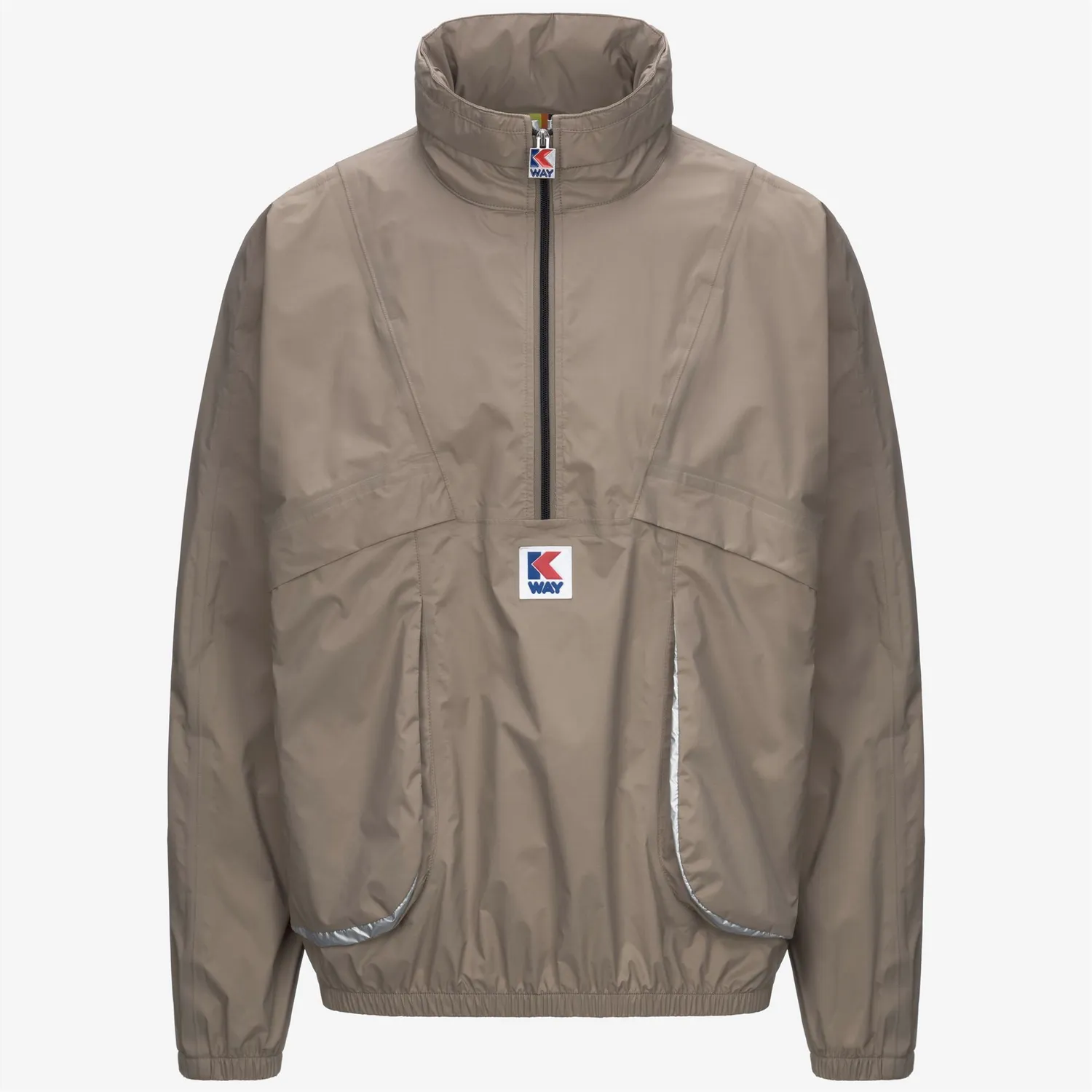 K-Way 7002 Half Zip geacă bej taupe impermeabilă