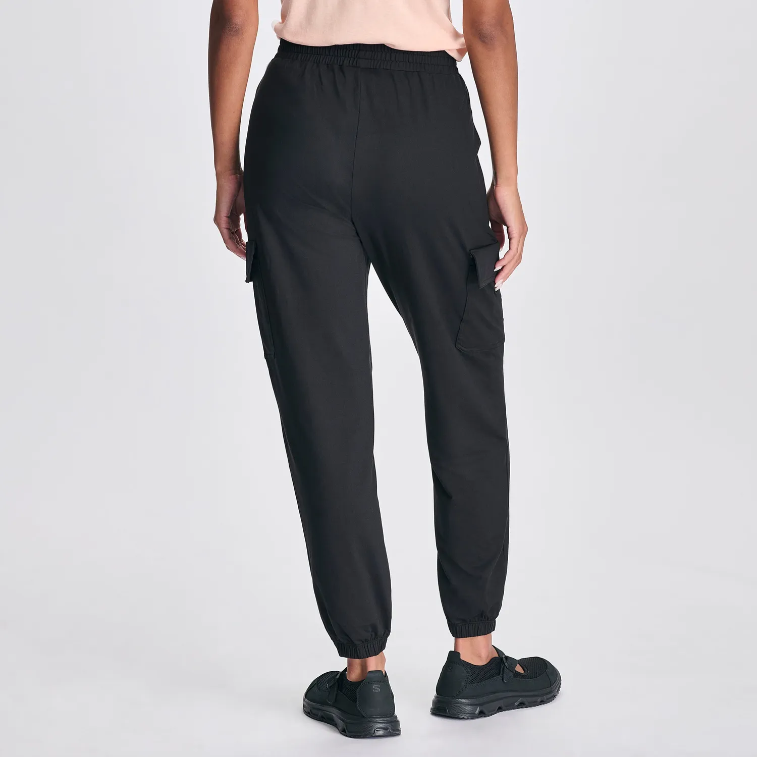 Eddie Bauer Sightseer Knit Cargo pantaloni negri dama