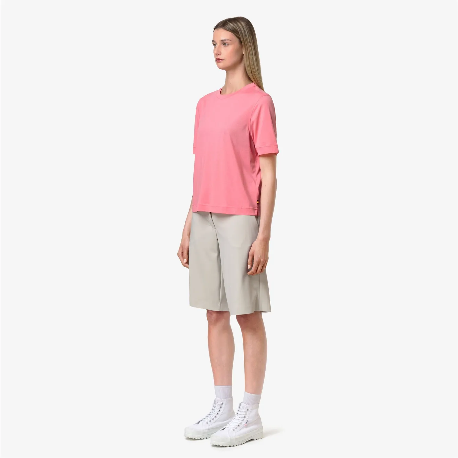 K-Way Gabillou Cotton Silk tricou dama roz din bumbac