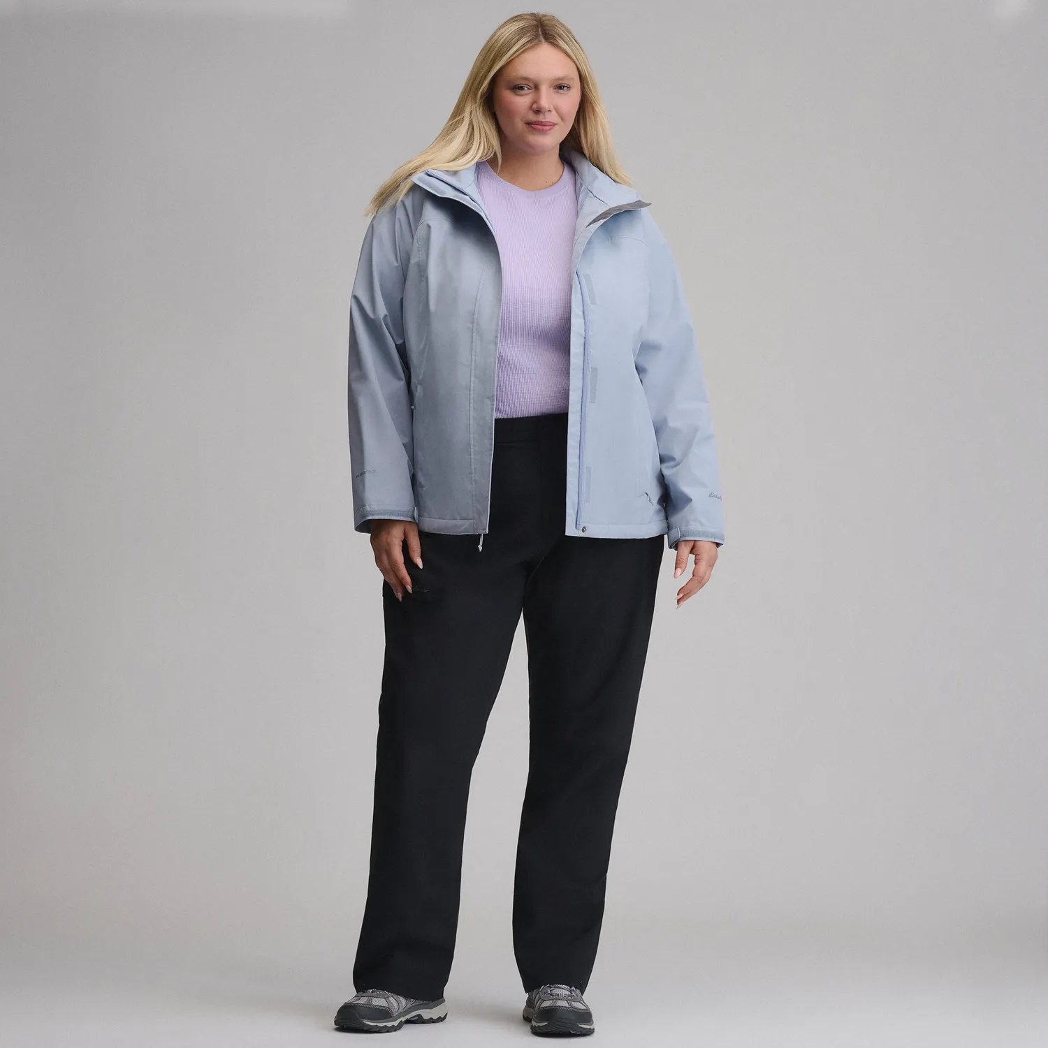 Eddie Bauer Cloud Cap pantaloni de ploaie negri stretch