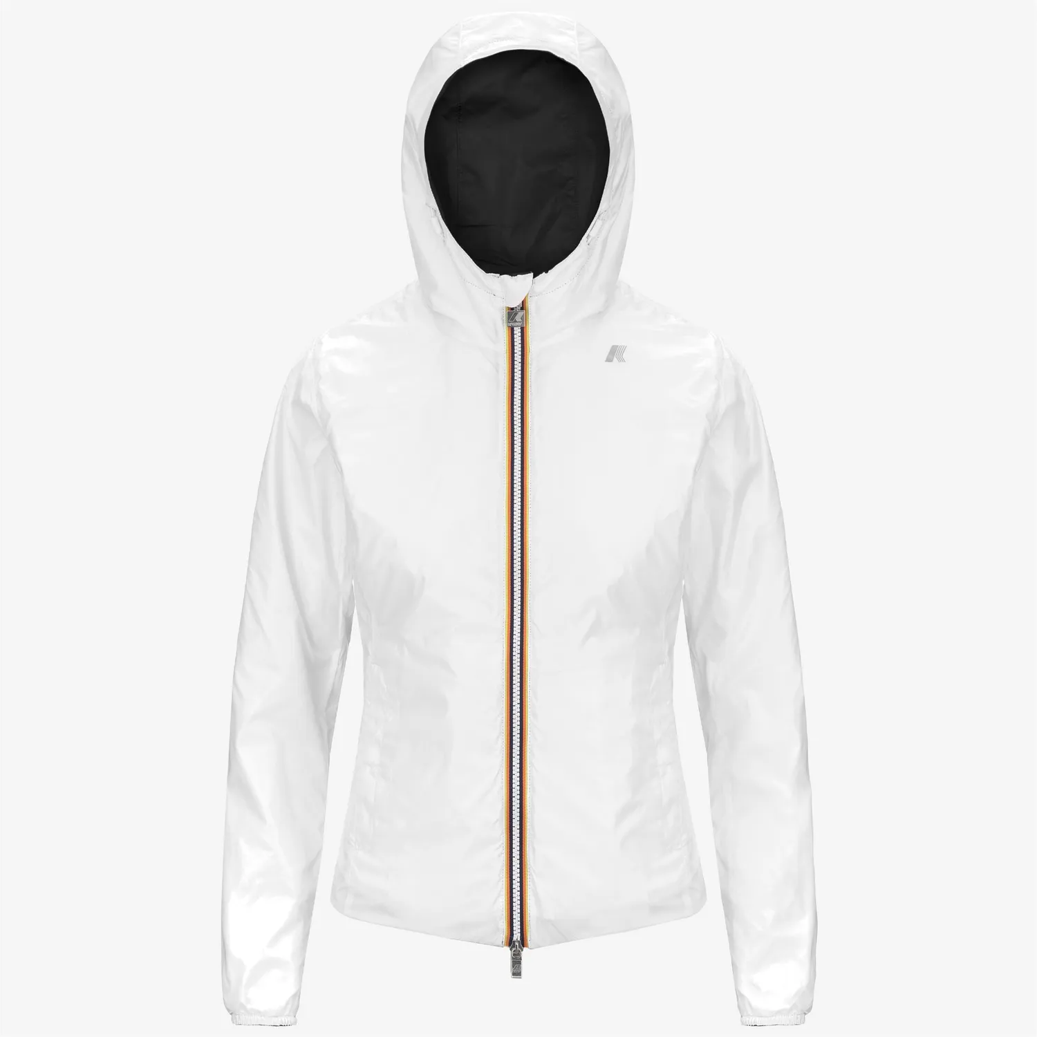 K-Way Lily Plus.2 Double geaca scurta negru-alb impermeabila
