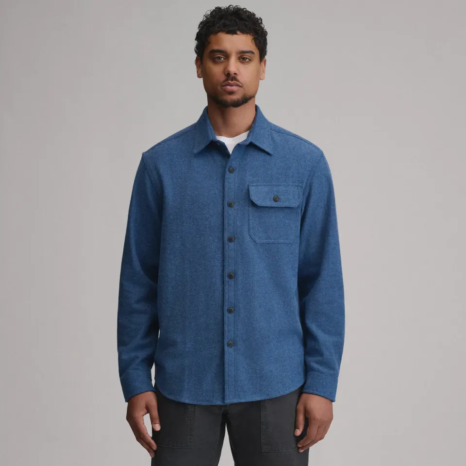 Eddie Bauer Favorite camasa flanel barbati bleumarin bumbac