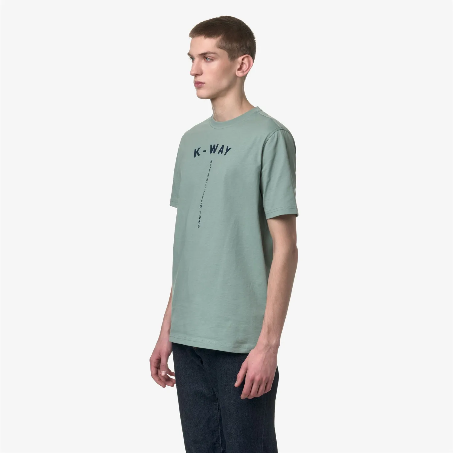 K-Way Odom Typo Est. tricou verde bumbac