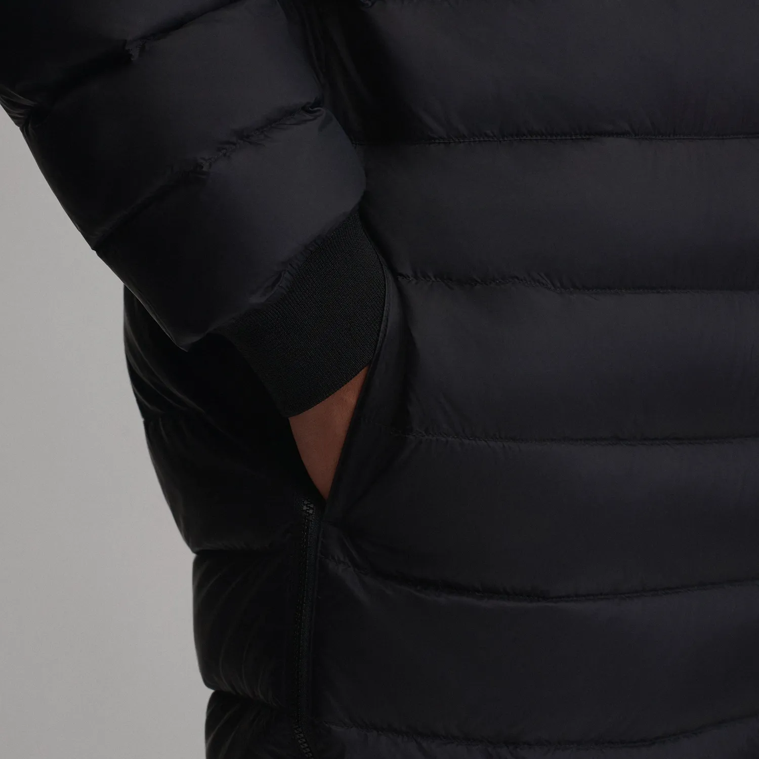 Eddie Bauer Eddie's Camp salopeta barbati puf neagra calduros