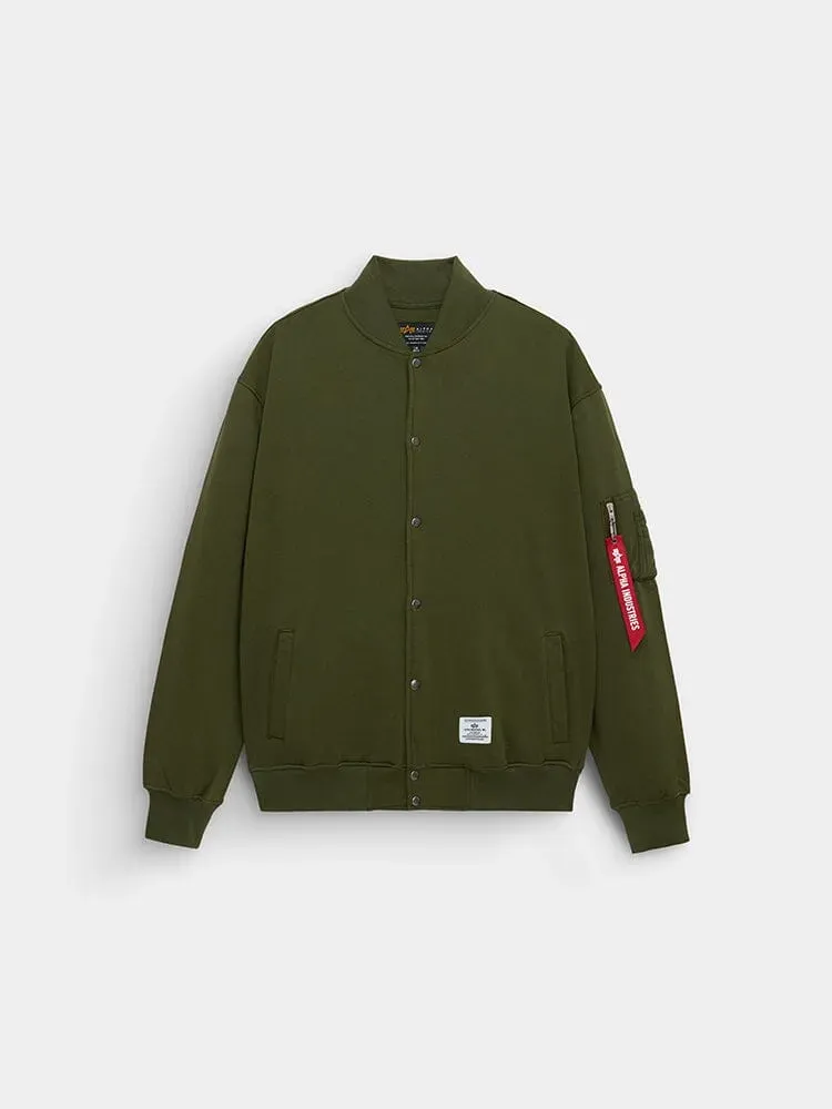 Alpha Industries MA-1 Fleece geaca verde fleece